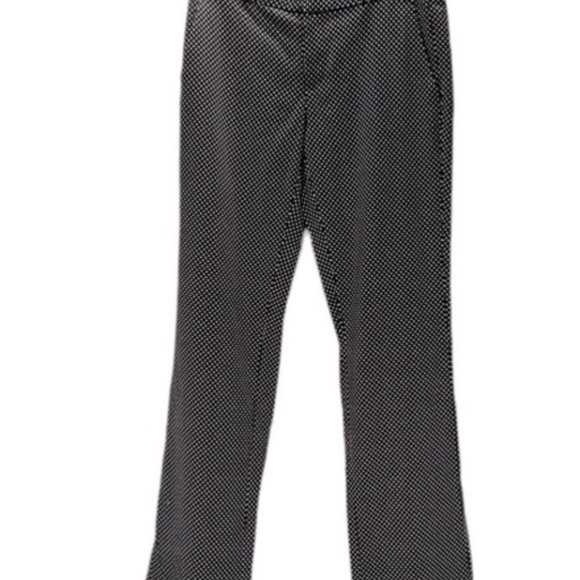 Banana Republic Logan Pant Medium Black White Polka Dot Rayon Viscose - Picture 5 of 5